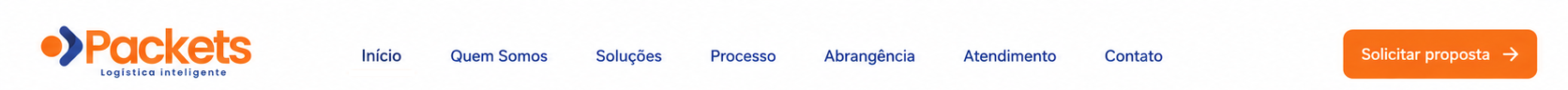 Packets Logistica Inteligente - menu principal